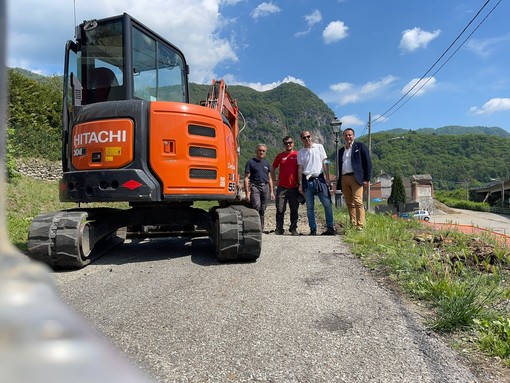 Varallo: Iniziati i lavori di rifacimento del viale d'ingresso al cimitero