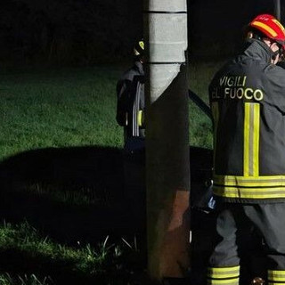 Crevacuore, auto contro un palo - Foto di repertorio