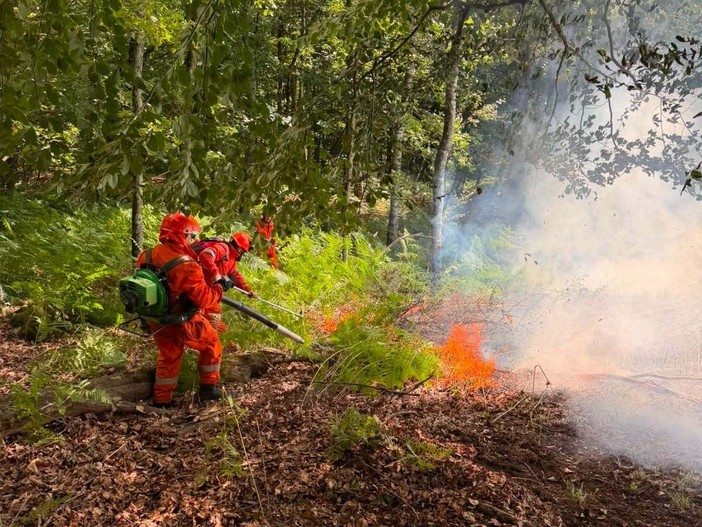 Incendi in Valsesia, AIB biellesi impegnati nella bonifica - Foto di repertorio