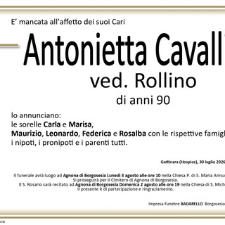 Antonietta Cavallini, ved. Rollino
