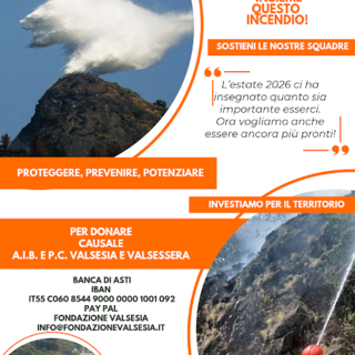 Valsesia e Valsessera, riaperta la raccolta per potenziare le squadre AIB e Protezione Civile