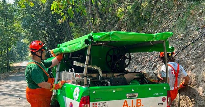 A Doccio un riconoscimento alle squadre AIB impegnate nell’emergenza incendi in Valsesia