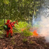 Incendi in Valsesia, AIB biellesi impegnati nella bonifica - Foto di repertorio