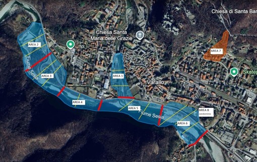 Esercitazione di Protezione Civile a Varallo Sesia per testare il modello di gestione in caso di allerta idraulica