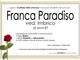 Franca Paradiso, ved. Imbrico
