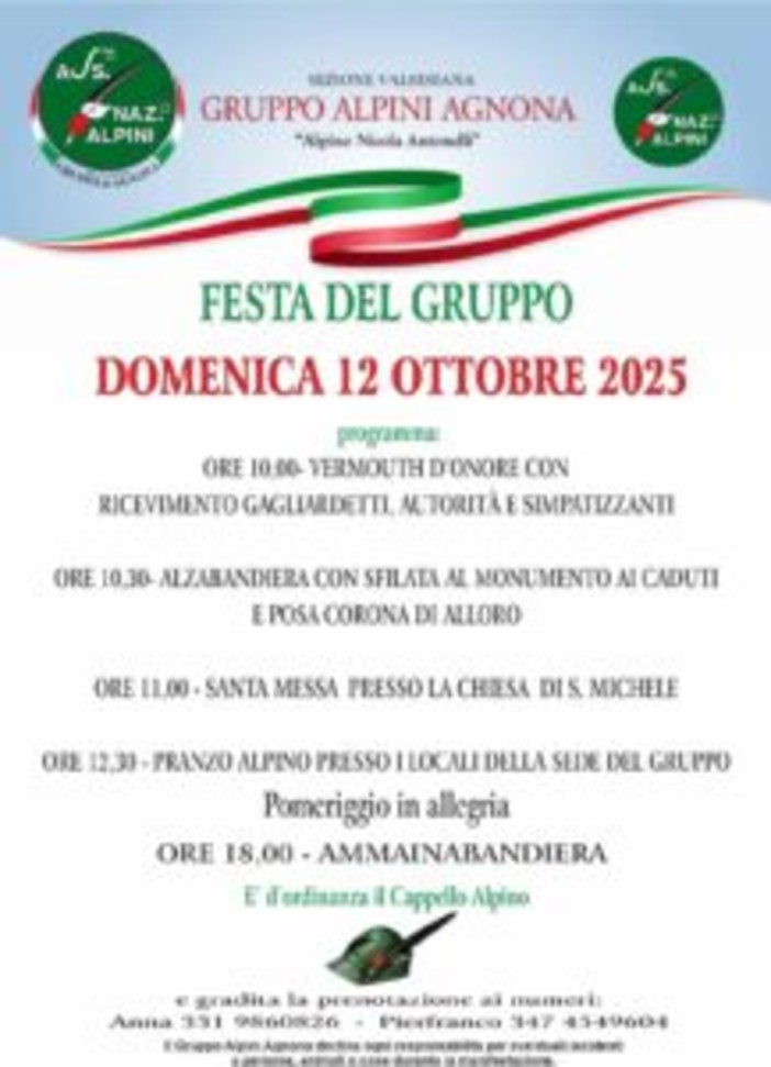 Agnona di Borgosesia festeggia il Gruppo Alpini: una giornata di memoria e allegria
