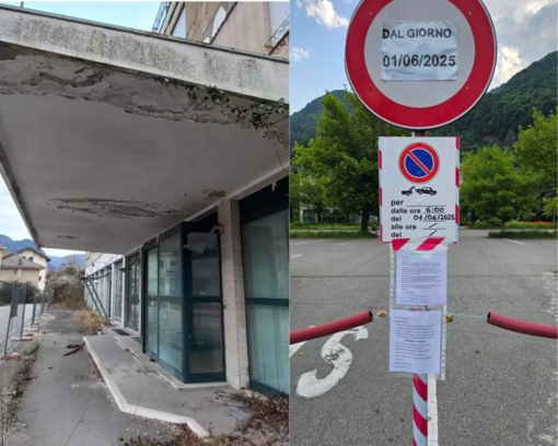 Compaiono divieti di sosta nel parcheggio dell’ex Motel Agip