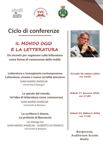 Borgosesia, al via il ciclo di conferenze “Il mondo oggi e la letteratura”