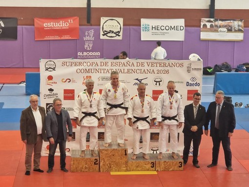 Carlo Fiore sul podio in Spagna: secondo posto alla Supercoppa Master per il judoka di Serravalle Sesia