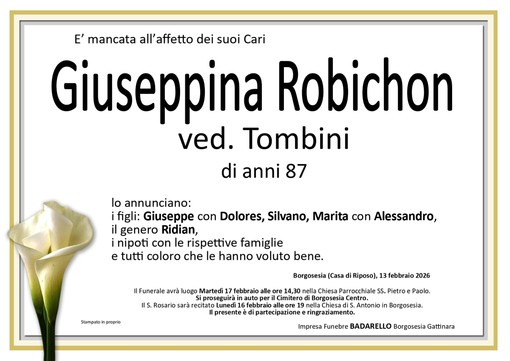 Giuseppina Robichon, ved. Tombini