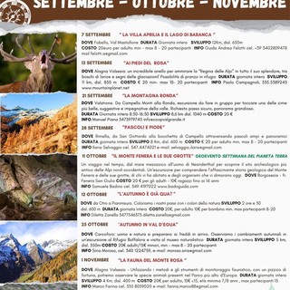Passeggiate d’autunno in Valsesia: escursioni guidate tra natura e panorami mozzafiato