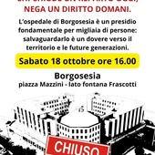 Borgosesia, manifestazione della CGIL per difendere l’ospedale: “Chi chiude un reparto oggi, nega un diritto domani”