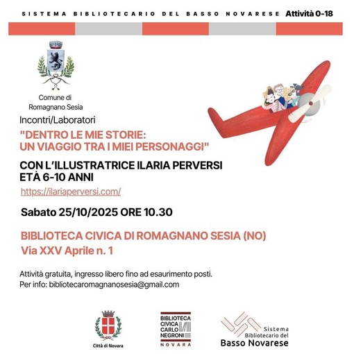 Romagnano Sesia, in biblioteca un laboratorio con l’illustratrice Ilaria Perversi