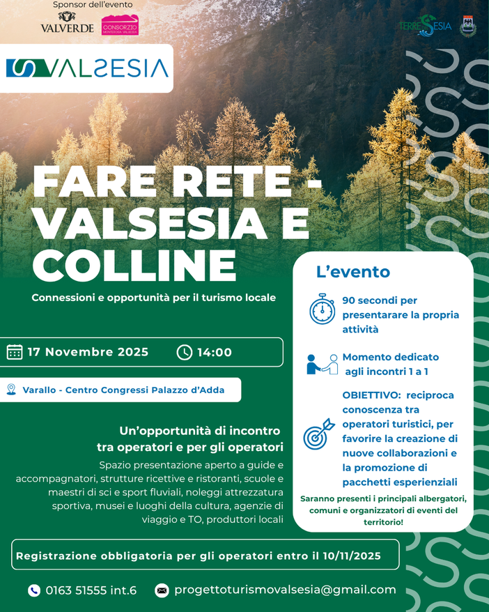 Turismo Valsesia: a Varallo un evento per unire operatori e creare nuove sinergie