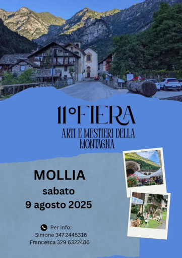 A Mollia l’11ª Fiera di Arti e Mestieri della Montagna