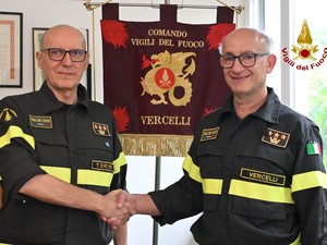 Vercelli, cambio al vertice dei Vigili del Fuoco: Giannace nuovo comandante provinciale