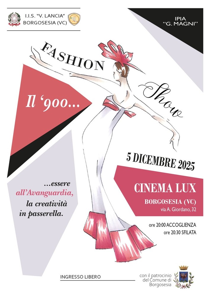 La creatività del ’900 torna in passerella: al Cinema Lux la grande sfilata dell’Ipsia Magni di Borgosesia