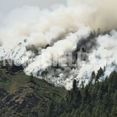 Valsessera, l'incendio si propaga a valle: AIB e Vigili del Fuoco in azione Valsessera, l'incendio si propaga a valle: AIB e Vigili del Fuoco in azione
