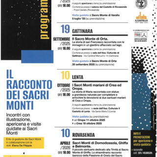 &quot;Il racconto dei Sacri Monti&quot;: primo appuntamento venerdì 27 giugno al castello di Rovasenda