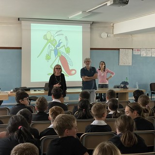 I bambini delle classi quinte di Gattinara a scuola di prevenzione contro le zanzare