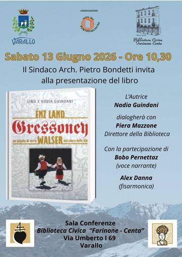 A Varallo si presenta “Enz Land – Gressoney”, viaggio nella terra walser del Monte Rosa A Varallo si presenta “Enz Land – Gressoney”, viaggio nella terra walser del Monte Rosa