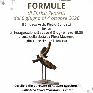 Varallo, a Palazzo Racchetti la mostra “Formule” di Enrica Pedretti