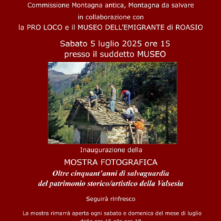 Al Museo dell'Emigrante di Roasio, una mostra fotografica sul patrimonio storico e artistico valsesiano