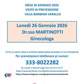 Varallo e Coggiola, visite ginecologiche di prevenzione a offerta libera con l’associazione Igea