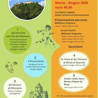 Grignasco, “Percorsi d’arte in Valsesia”: incontri ed escursioni guidate tra storia e paesaggio Grignasco, “Percorsi d’arte in Valsesia”: incontri ed escursioni guidate tra storia e paesaggio