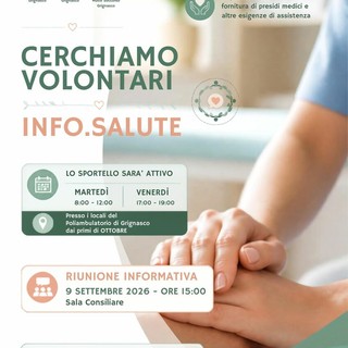 A Grignasco nasce “Info.Salute”: si cercano volontari per il nuovo sportello di assistenza