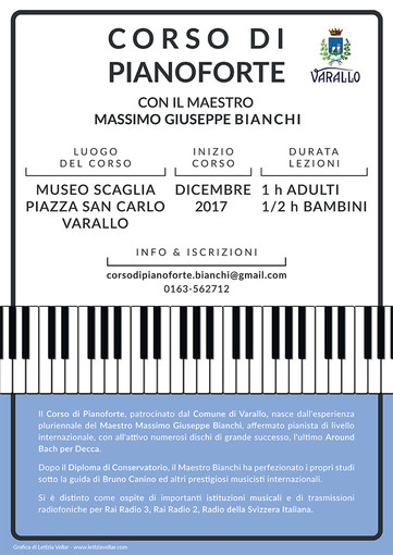 Varallo: Corso di pianoforte con il Maestro Massimo Giuseppe Bianchi