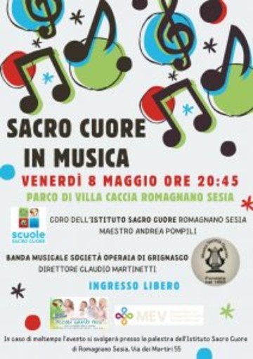 “Sacro Cuore in Musica”: concerto a Romagnano Sesia con coro e banda