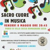 “Sacro Cuore in Musica”: concerto a Romagnano Sesia con coro e banda