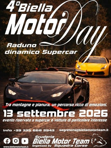Tutto pronto per il 4° Biella Motor Day Tutto pronto per il 4° Biella Motor Day