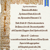 Apertura straordinaria all’Archivio di Stato di Vercelli: mostra e conferenza sulle origini dell’Ospedale di Sant’Andrea Apertura straordinaria all’Archivio di Stato di Vercelli: mostra e conferenza sulle origini dell’Ospedale di Sant’Andrea