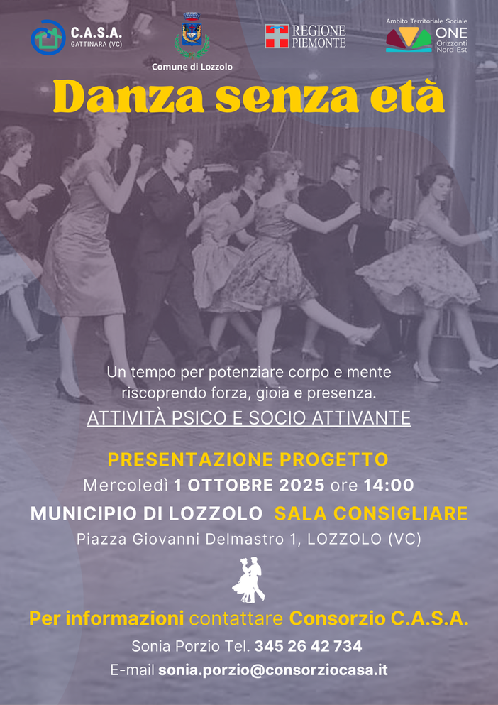 A Lozzolo "Danza senza età" dedicato agli over 60 A Lozzolo "Danza senza età" dedicato agli over 60