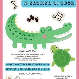Grignasco: &quot;Il sorriso di Ruga&quot;, una favola sonora in biblioteca tra parole, musica e creatività&quot;