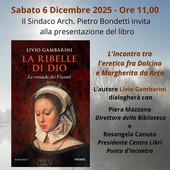 A Varallo la presentazione de “La ribelle di Dio”, il nuovo romanzo storico di Guido Gambarini