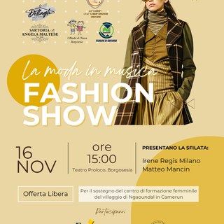 A Borgosesia una sfilata di moda a sostegno delle ragazze del Camerun: appuntamento il 16 novembre alla Pro Loco