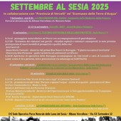Tra proiezioni, camminate e conferenze, Settembre al Sesia
