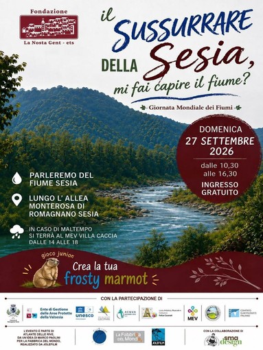 Romagnano Sesia, il 27 settembre una giornata dedicata al fiume tra scienza, arte e memoria Romagnano Sesia, il 27 settembre una giornata dedicata al fiume tra scienza, arte e memoria