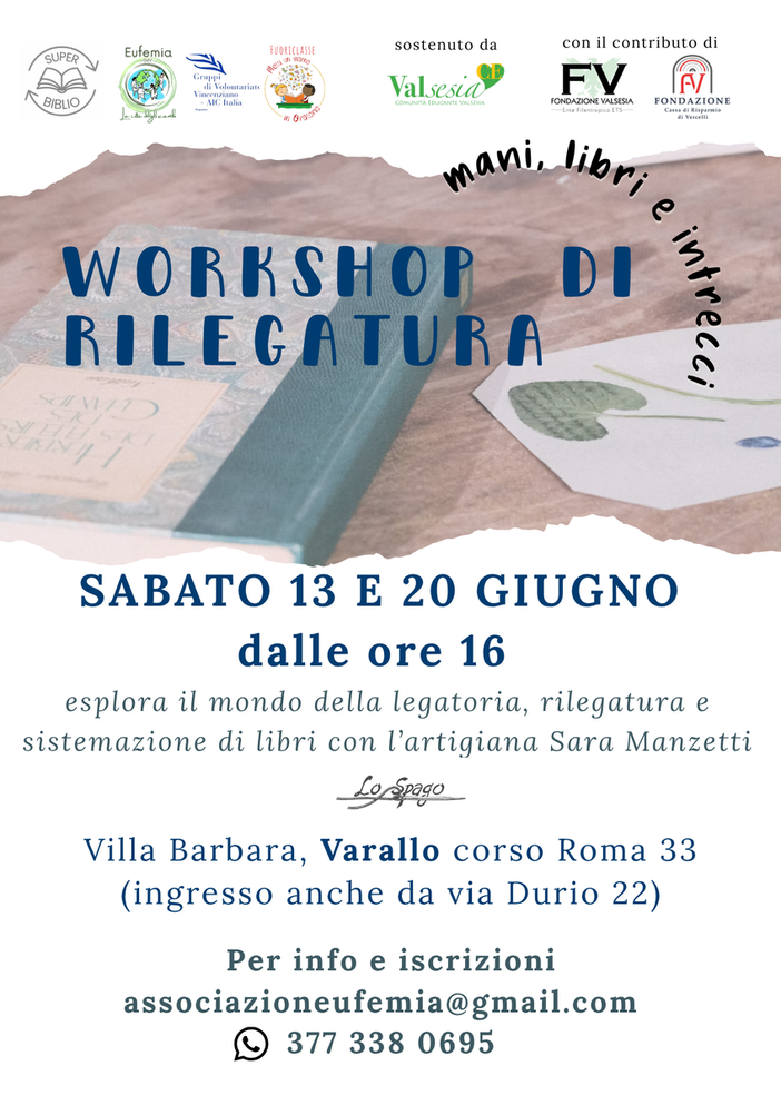 SuperBiblio porta in Valsesia scambio di libri, riuso e laboratori di rilegatura SuperBiblio porta in Valsesia scambio di libri, riuso e laboratori di rilegatura