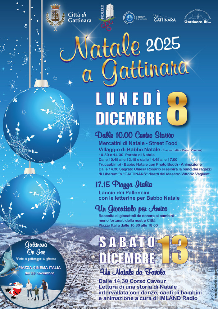 Gattinara accende la magia: l’8 dicembre torna “Natale a Gattinara” tra mercatini, parate e solidarietà Gattinara accende la magia: l’8 dicembre torna “Natale a Gattinara” tra mercatini, parate e solidarietà