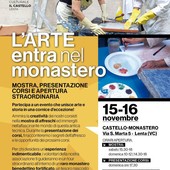 “L’arte entra nel monastero”: a Lenta un weekend tra affreschi, storia e creatività