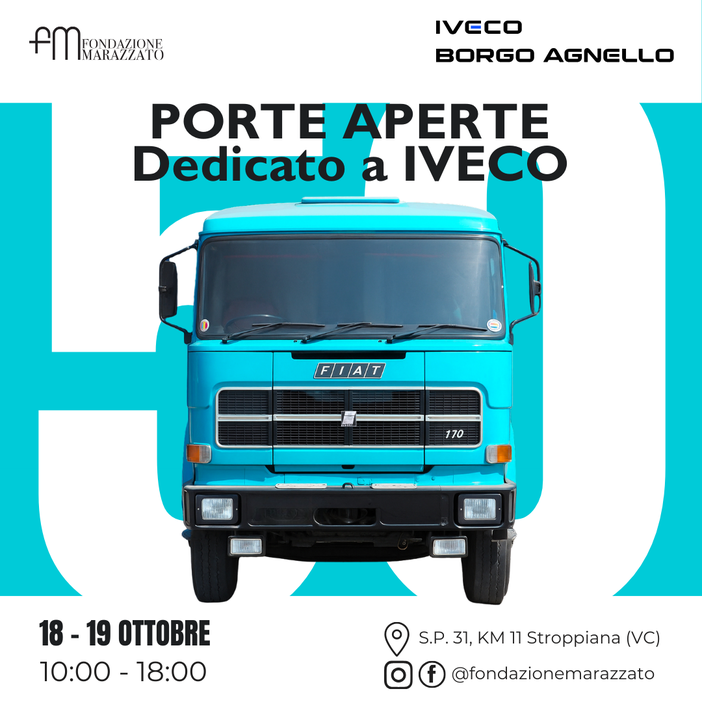 Fondazione Marazzato festeggia i 50 anni di Iveco: raduno speciale il 18 e 9 ottobre 2025 Fondazione Marazzato festeggia i 50 anni di Iveco: raduno speciale il 18 e 9 ottobre 2025