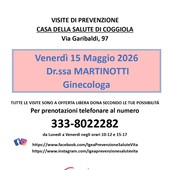 Coggiola, visite ginecologiche di prevenzione alla Casa della Salute