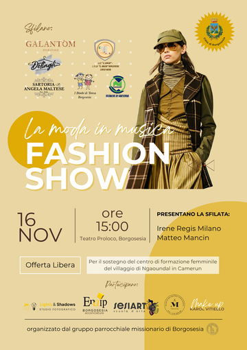 A Borgosesia una sfilata di moda a sostegno delle ragazze del Camerun: appuntamento il 16 novembre alla Pro Loco A Borgosesia una sfilata di moda a sostegno delle ragazze del Camerun: appuntamento il 16 novembre alla Pro Loco