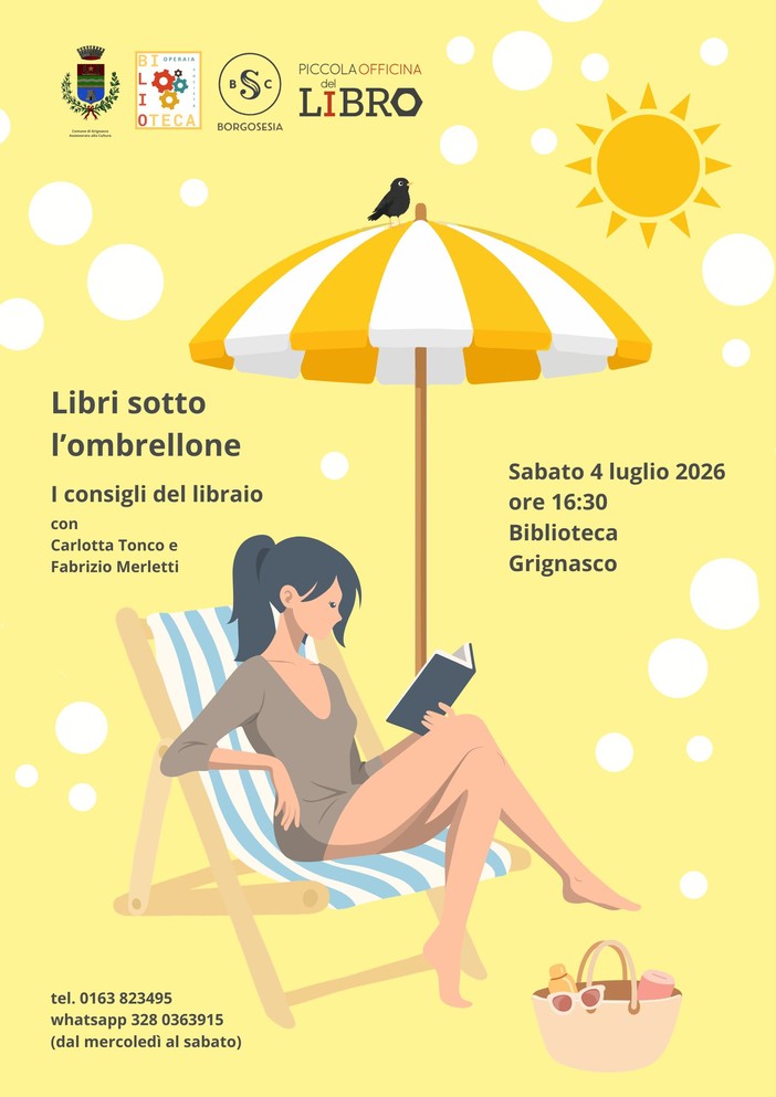 Grignasco, un pomeriggio di consigli per scegliere le letture dell'estate