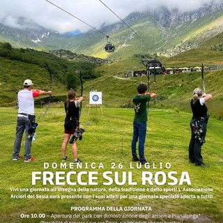 Alagna, “Frecce sul Rosa”: tiro con l’arco in quota a Pianalunga e al Passo dei Salati
