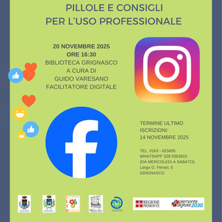 Grignasco, la biblioteca ospita una lezione pratica sui social con Guido Varesano